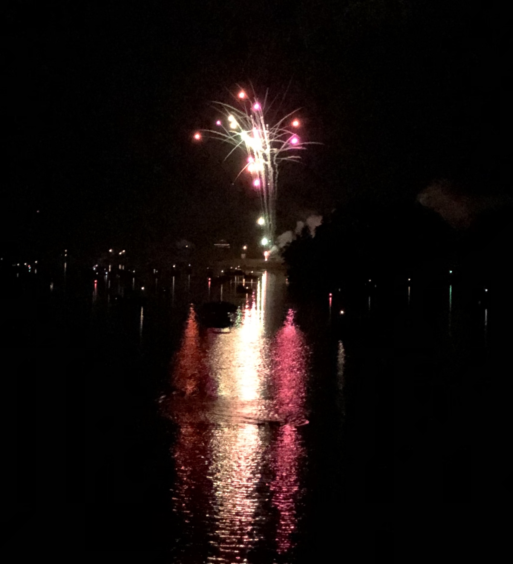 Fireworks over Candlewood Lake Photos Courtesy of Donna Carver