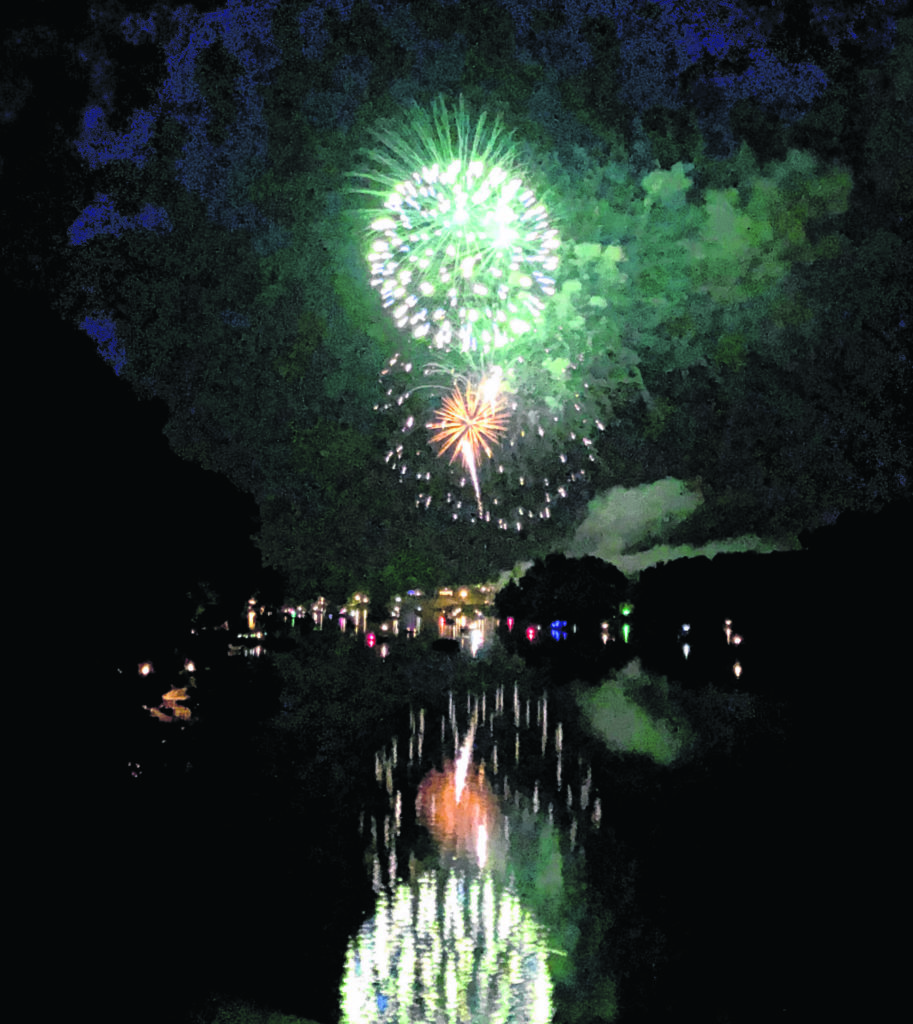 Fireworks over Candlewood Lake Photos Courtesy of Donna Carver