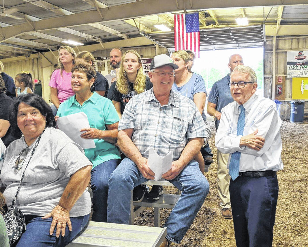 Ohio Governor Mike DeWine visits the Morrow Co. Fair Morrow County